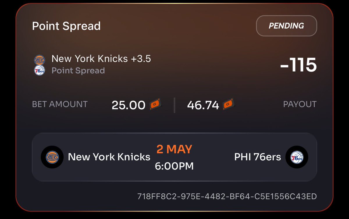 GIVEAWAY TIME!!

We’re taking the Knicks +3.5 Tonight.

$20 to one lucky winner if we hit!

All you have to do.....

Follow
Repost
Like

Let's Have A Day!  Payout will be from one of these apps : Venmo, PayPal or CashApp #GamblingX #NBAPlayoffs2024 #NBAPlayoffs