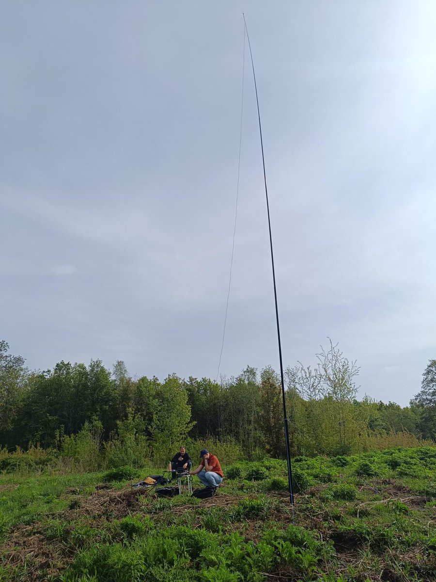 🗓️ 1/05/25 : l'@ARAM95_ASSO activait en #qrp, le Flora Fauna FFF-1179 avec F4KKT/P.
Une belle découverte pour notre 'apprenti' 🙂. 
Les dates sont prises pour une prochaine sortie ! 
(#spiderbeam 18m) 
#hamradio #radioamateur #wwff #cqgma #foret @Montmorency_95 @valdoise