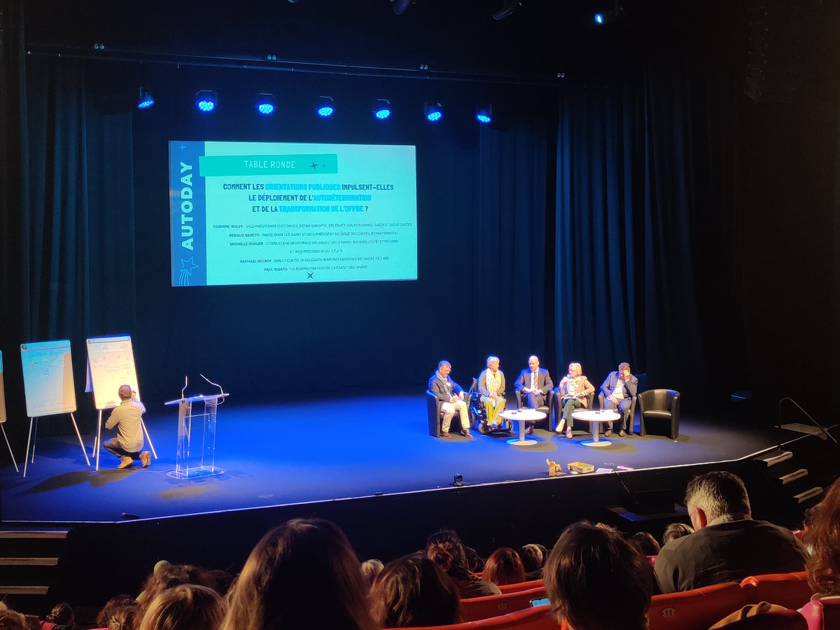 #Autonomie📍73 | Participation de l'ARS à la table-ronde 'Comment les orientations publiques impulsent-elles le déploiement de l’#autodétermination et de la transformation de l’offre ?' lors de la journée autodétermination 'Autoday' organisée par la Communauté 360 du département