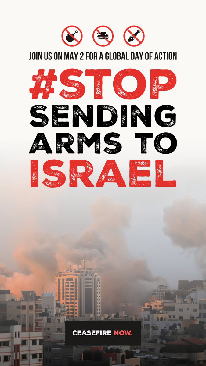 🇨🇦 continues to transfer arms to Israel despite the substantial risk these weapons could be used in the ongoing humanitarian crisis in Gaza. Project Ploughshares joins Canadian and international civil society on this #GlobalDayofAction in calling on states to #StopSendingArms🕊️