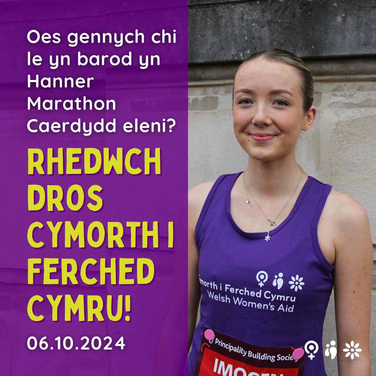 Already have your own place at the #CHM24? Join our growing team now 💪 welshwomensaid.org.uk/support-us/fun… Oes gennych chi’ch lle eich hun eisoes yn #HMC24? Ymunwch nawr â’n tîm ni sy’n tyfu 💪 welshwomensaid.org.uk/support-us/fun…