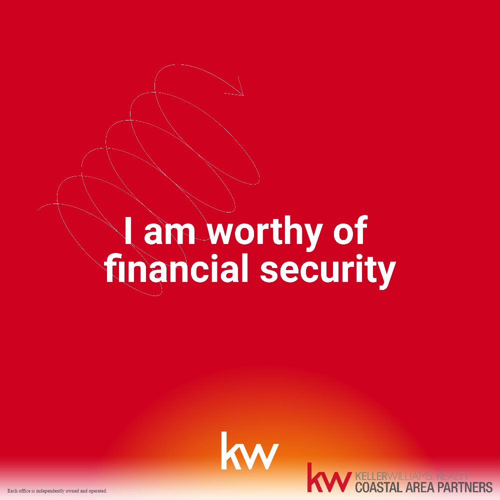 Hey everyone! It's your Realtor friend Brandi here. Day 4: 'I am worthy of financial security' Drop your daily affirmation below! 💪✨ #RealEstate  #SavannahRealtor #DailyAffirmations #financialsecurity