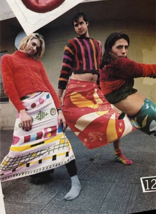 Kurt Cobain in dresses