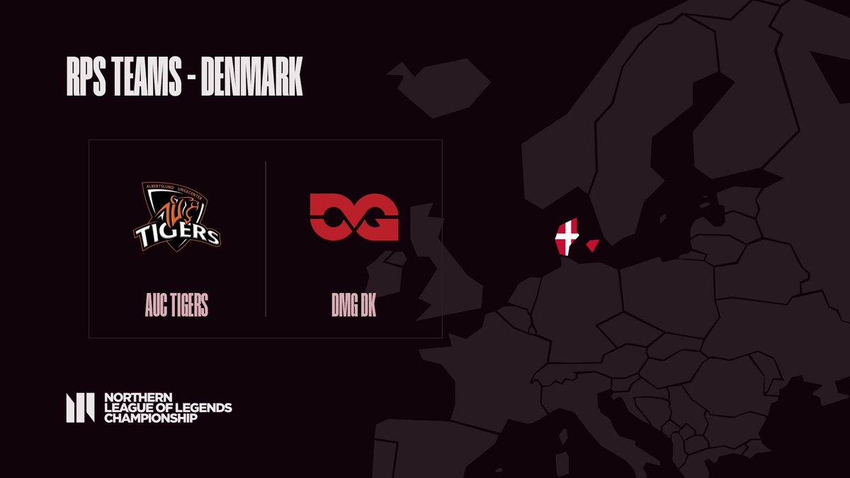 📢NLC RPS Teams: Denmark Denmark is still looking to pack a punch in this RPS! @AucTigers and @DMGesportsDK are incoming🇩🇰