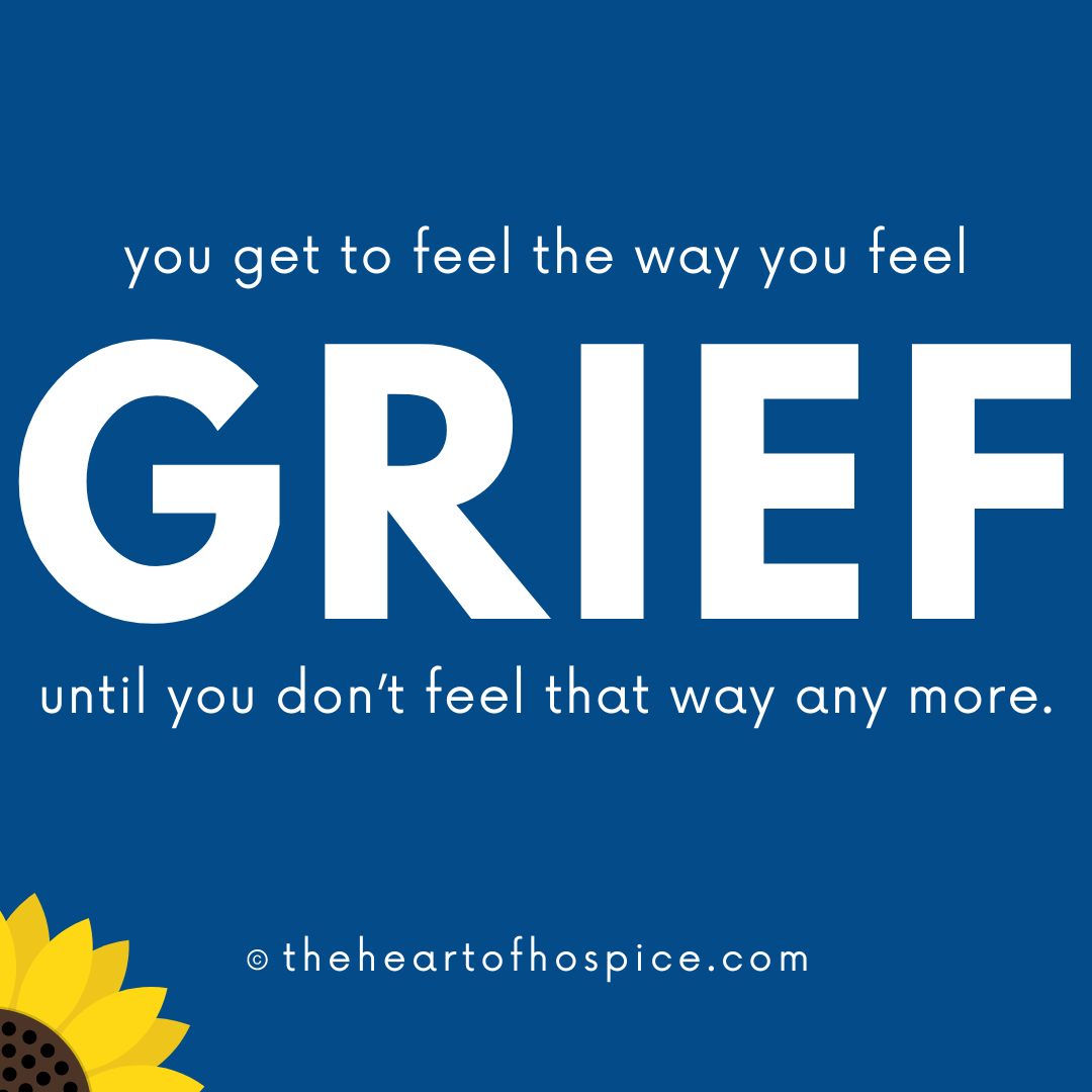Anger, sadness, relief, guilt, happiness - it's your grief. Feel how you need to feel. #grief #death #loss #bereavement