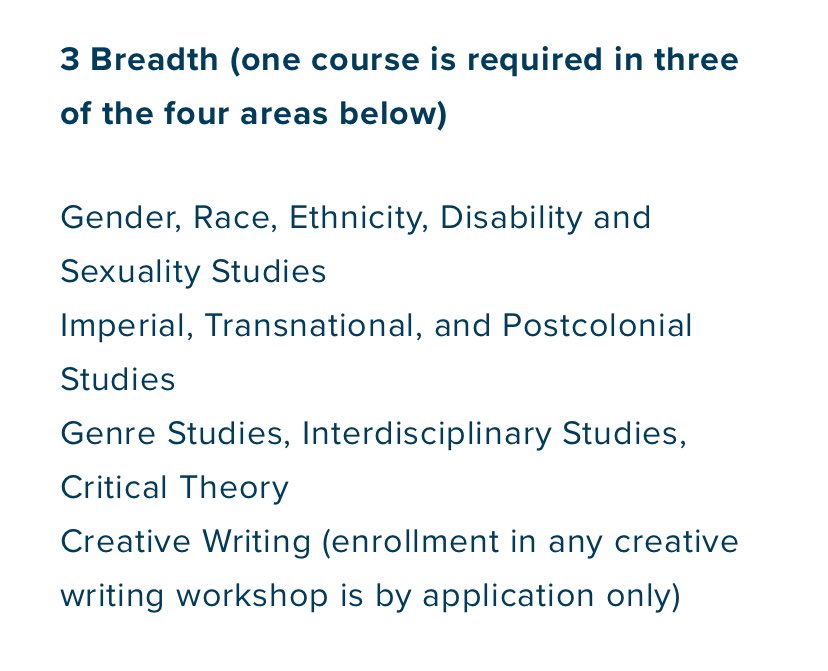 The only thematic requirements in the UCLA English major:
