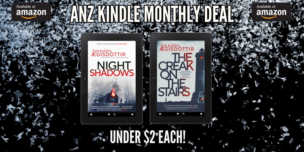 ❄️😱 Book 1 & 3 in @EvaAegisdottir's ADDICTIVE and chilling #ForbiddenIceland #Series, T by V Cribb are under $2 EACH on Kindle for the WHOLE of May! *#Australia & #NewZealand* #TheCreakOnTheStairs - bit.ly/3Ps4vCZ #NightShadows - bit.ly/3RtmQRM