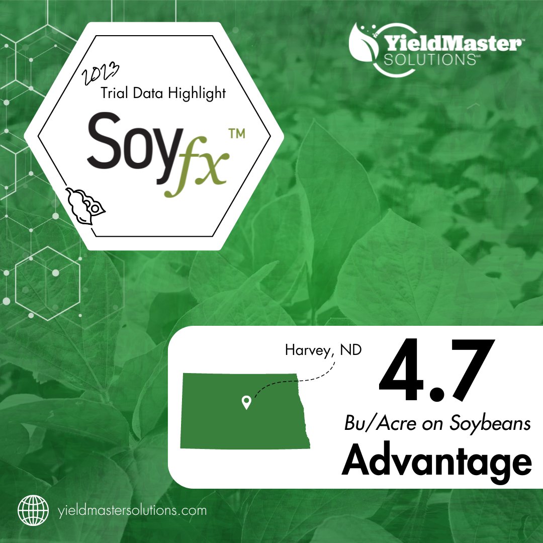 YieldMaster Solutions (@yieldmastersol) on Twitter photo Our #Biological products are backed by data! π This trial highlight showcases the advantage of #Soyfx. π±
π Harvey, ND
π Learn how this product, & others, performed by visiting yieldmastersolutions.com/harvest-trial-β¦
#YieldMasterSolutions #Farming #Crops #TrialData #Agriculture #Biologicals Our #Biological products are backed by data! π This trial highlight showcases the advantage of #Soyfx. π±
π Harvey, ND
π Learn how this product, & others, performed by visiting yieldmastersolutions.com/harvest-trial-β¦
#YieldMasterSolutions #Farming #Crops #TrialData #Agriculture #Biologicals