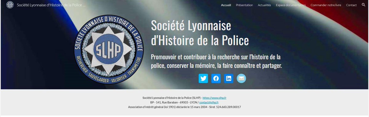 Le nouveau #site Internet slhp.fr de @PoliceHistoire  a pris le relais depuis plusieurs mois. Les documents sont accessibles sur la plateforme @calameo  à partir de l'index 'Espace documentation'. 
Bonne visite