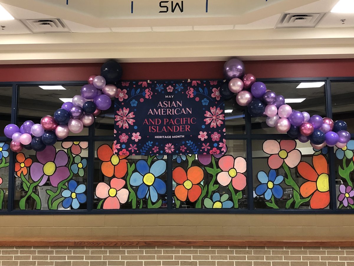 We are celebrating Asian American Pacific Islander month with one of our parent volunteers with Turkish heritage. She put the balloons together for us, helped get them up, and then she started on the bulletin boards. We are so thankful for our parent volunteers! 🥰