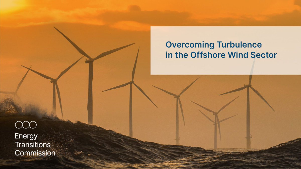 📣 @ETC_Energy have published their new briefing on #OffshoreWind. Setting ambitious targets, streamlining planning and permitting and addressing supply chain bottlenecks, amongst other actions, will help overcome turbulence in the sector. Read the #OffshoreTurbulence report🧵⬇️