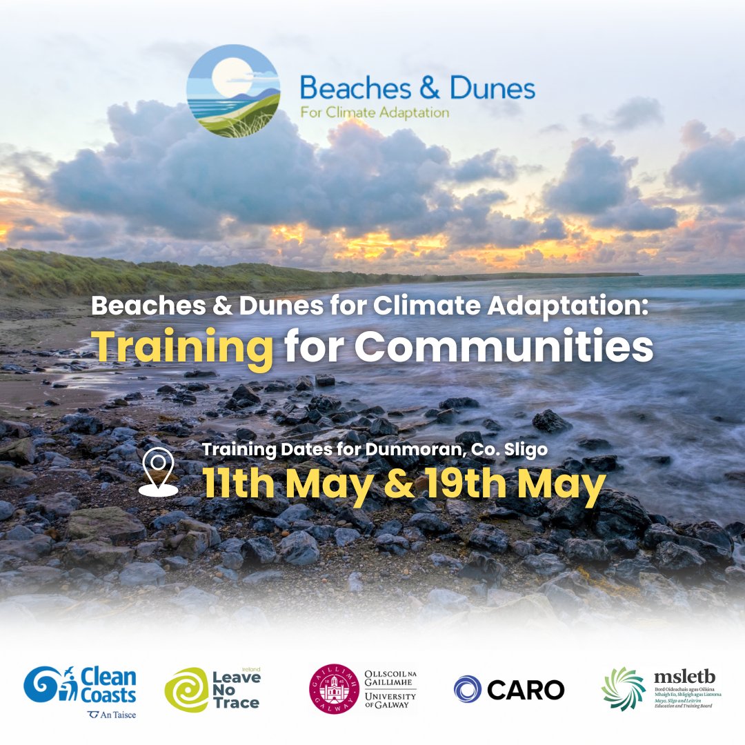 The Beaches & Dunes for Climate Adaptation courses have been going fantastically so far! 🌊 Thank you to everyone who’s made it out - and if you haven’t, come join us in Sligo on the 11th & 19th of May! 🔆 Sign up: leavenotraceireland.org/training-event…