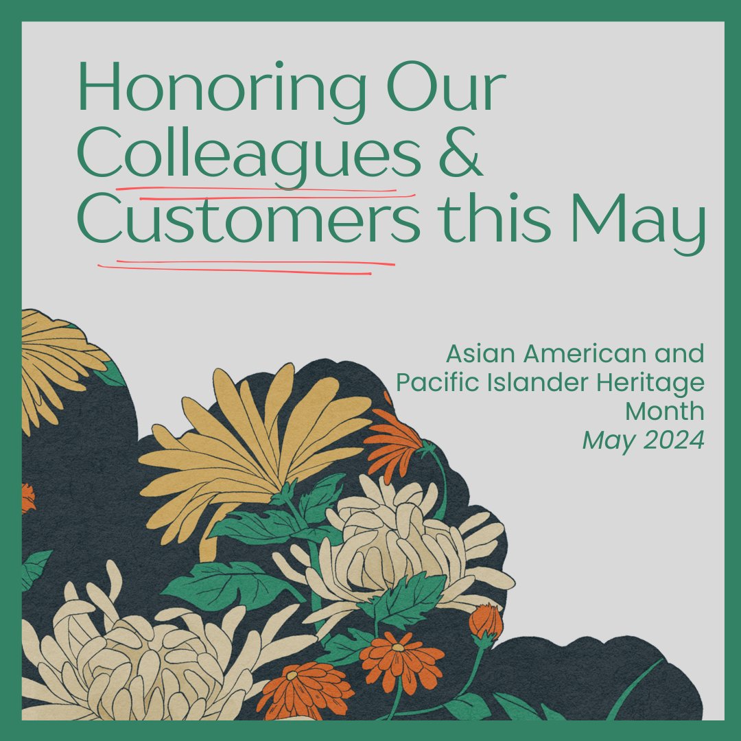 To our customers, colleagues, and friends of Asian and Pacific Islander descent, we pause this May to appreciate your extraordinary contributions. #Gratitude #APIHeritageMonth #TogetherStronger