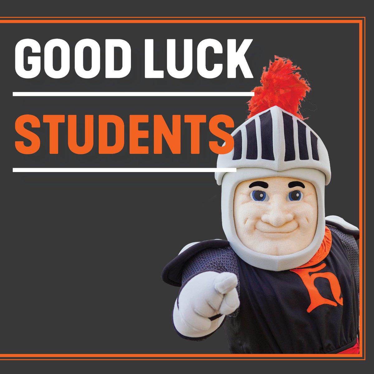 You’ve worked hard, researched, performed, and studied hard all semester. Good luck to all our students who are taking their final exams this week and next week. You’re almost at the finish line!! ❤🧡🖤