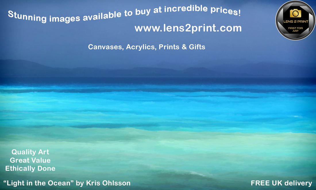 For more fabulous images from Kris:
bit.ly/KrisOhlsson
lens2print.com
QUALITY ART * GREAT VALUE * ETHICALLY DONE
#lens2print #freeukshipping #ethical #canvasprints #bestvalue #firstforart #gifts #qualityart #bestprices #acrylicprint