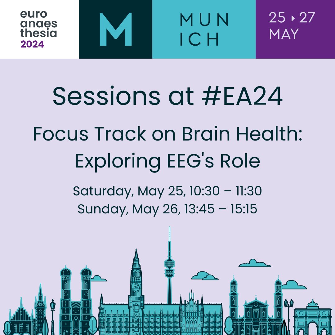 #EA24 Brain Health Sessions! Learn to distinguish EEG states, tackle monitoring challenges and explore EEG's role in pediatric anaesthesia, neonatal care, and extreme populations' monitoring. More info: hi.switchy.io/M6fN #ESAICSessionHighlight #ESAICBrainHealth