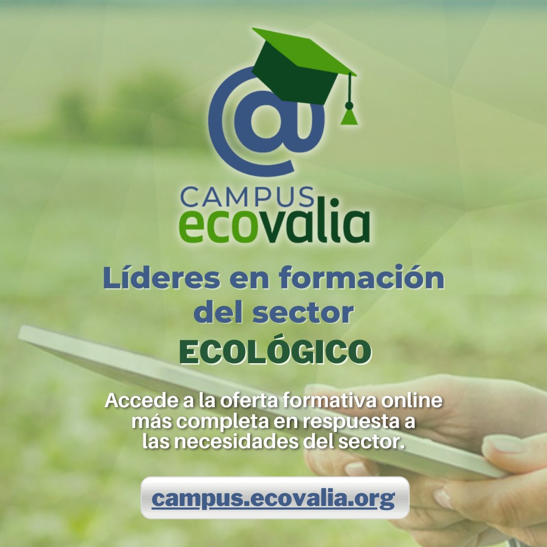 ¿Conoces el Campus de Ecovalia? Descubre nuestra oferta formativa online sobre producción ecológica. Aprende a tu propio ritmo desde cualquier lugar.🌱🎓 ¡Únete hoy!  👉 IR al CAMPUS ECOVALIA: campus.ecovalia.org/eva/ #produccionecologica #formaciononline #campusecovalia