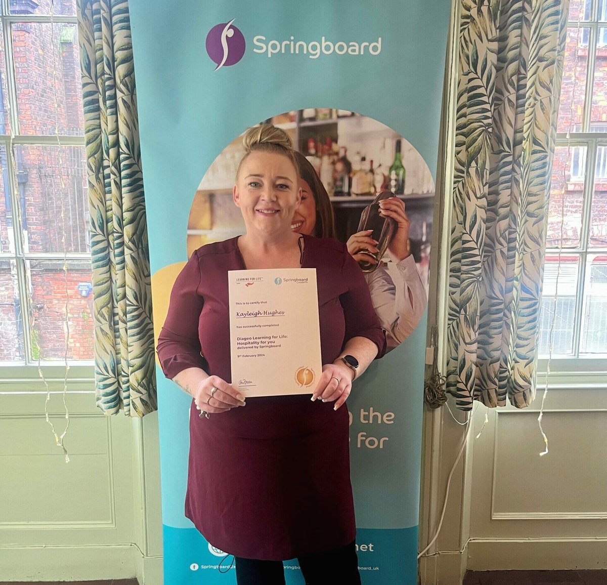 “Learning about Springboard and their support in training and career transitions intrigued me.' Earlier this year, Kayleigh took part in @DiageoGB's Hospitality For You programme. Read Kayleigh's story: springboard.uk.net/success-storie…