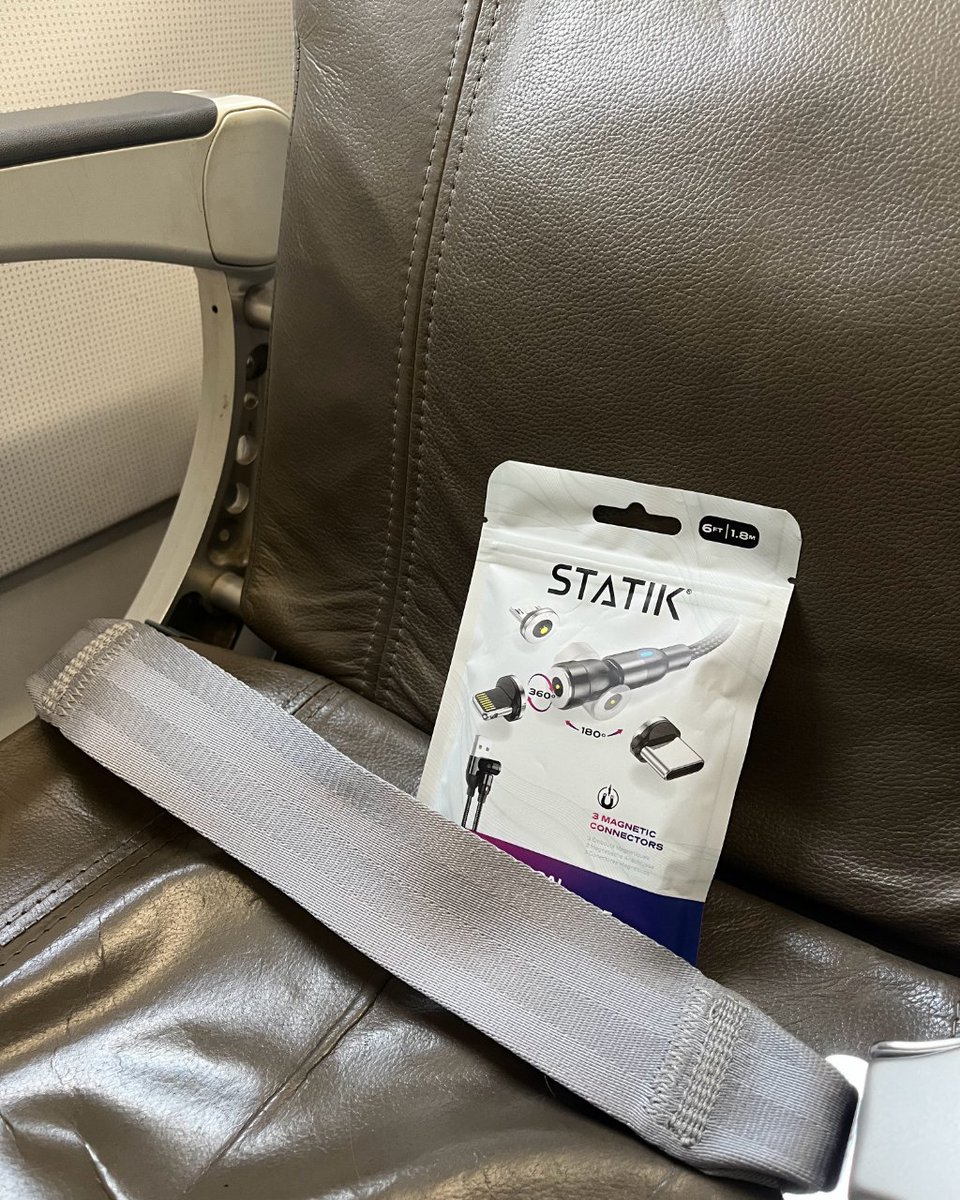 Travel Hack: Why pack multiple cables when you can have one universal hero? ✈️

- Ted, #Statik.

#travelessentials #travelhack #universalcharger