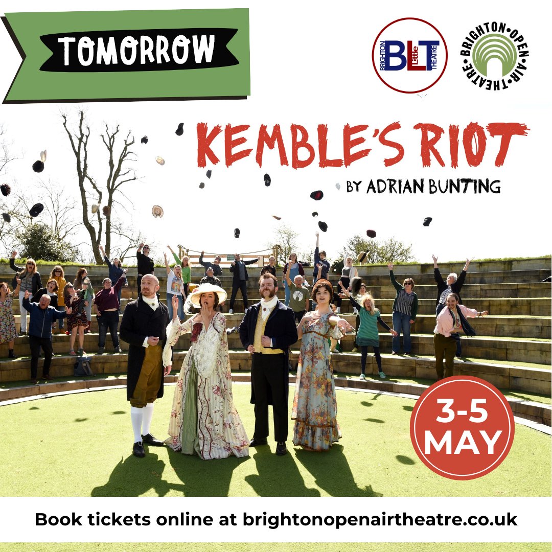 Wait it almost over!

BOAT's tenth season is set to open tomorrow with this very special performance.

Book now through our website: brightonopenairtheatre.co.uk/event/kembles-…
.
<a href="/brighton_little/">Brighton Little Theatre</a>