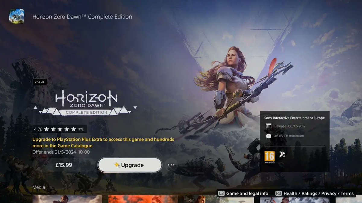 'Horizon Zero Dawn: Complete Edition', 21 Mayıs tarihinde PlayStation Plus'tan kaldırılıyor. Horizon Zero Dawn için uzun zamandır bir PlayStation 5 Remake'nin hazırlandığı da biliniyor, bu adım o sürüme bağlanıyor.