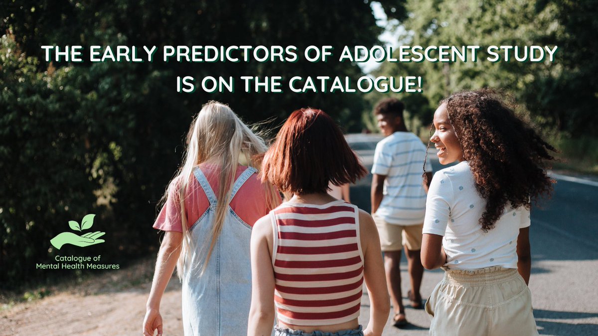 🌱The Early Prediction of Adolescent Depression (EPAD) Study is on the #CatalogueMHM! EPAD, a.k.a the @cardiffuni Mood and Wellbeing Study, offers insights into the #causes, impacts and resilience factors related to #depression. Check it out here -> cataloguementalhealth.ac.uk/?content=study…