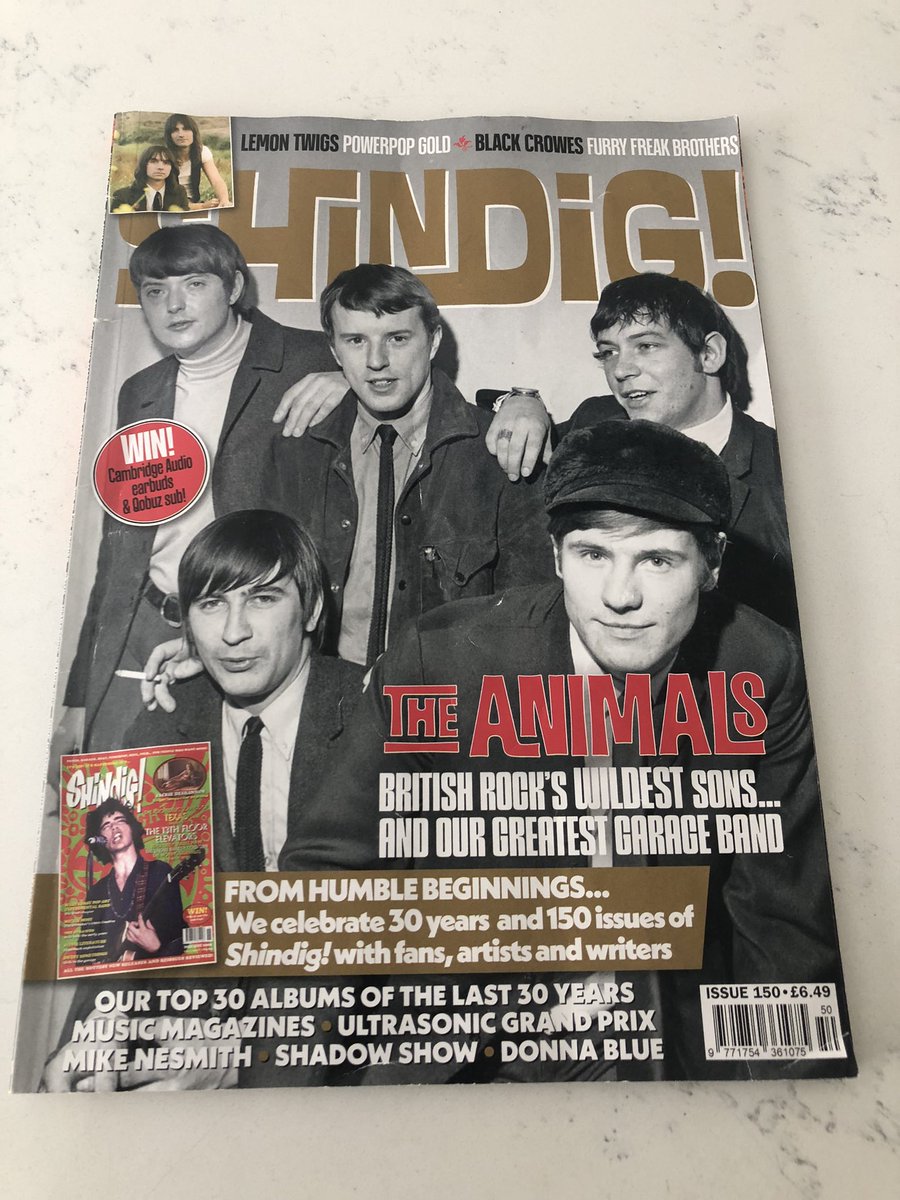 Thanks to @shindigmagazine for reminding me just how great The Animals & #EricBurdon were in their mid 60s glory. Inside Looking Out is such a great single. #HiltonValentine was a brilliant guitarist and, it seems, an early acid evangelist to boot! Fab feature by Martin Ruddock.