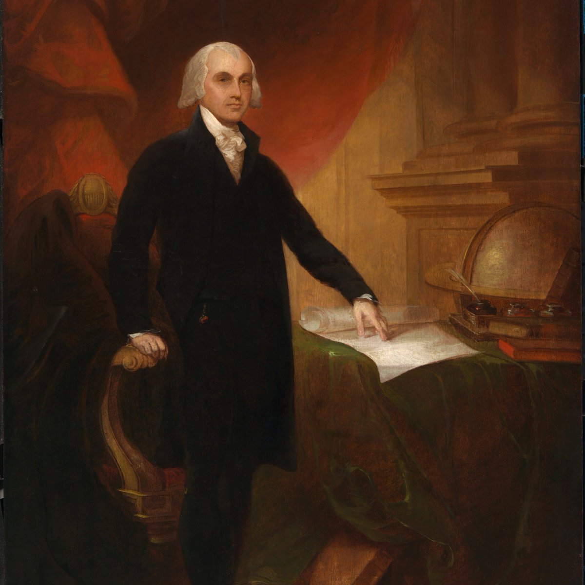 (1/2) #OTD in 1801, #JamesMadison took his oath of office as #ThomasJefferson’s #SecretaryofState.  
Did you know that 6 Secretaries of State later became President? They were Jefferson, Madison, #JamesMonroe, #JohnQuincyAdams, #MartinvanBuren, and #JamesBuchanan.