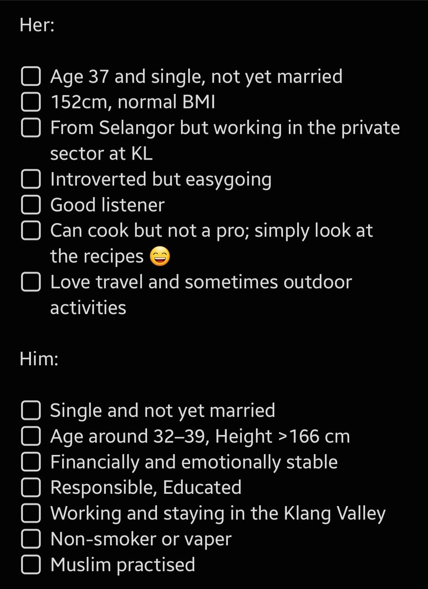 Salam and Hi @TwtJodohMY. My friend is looking for her lifetime partner! If you're interested, kindly dm me and I'll pass her your info. Thank you!