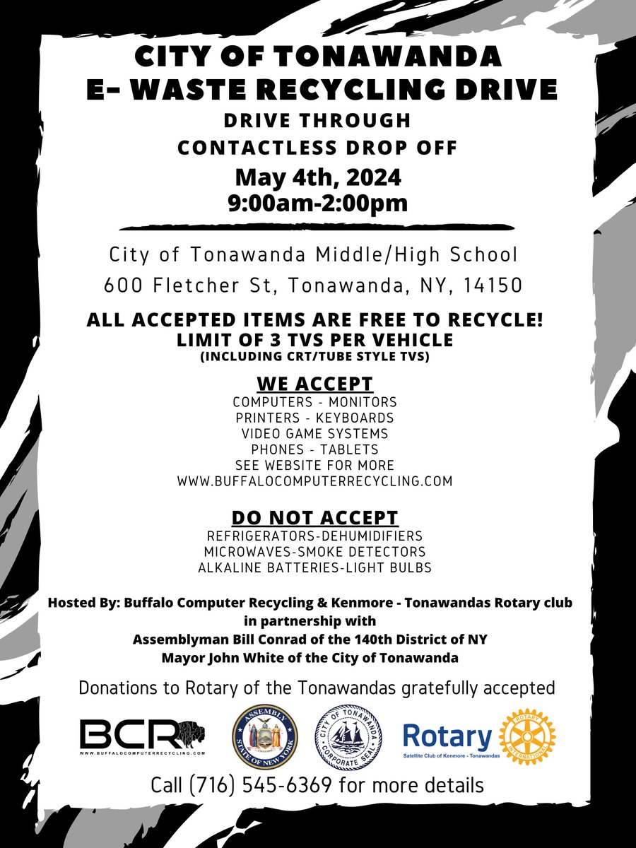 Don't forget, our recycling event is this Saturday!