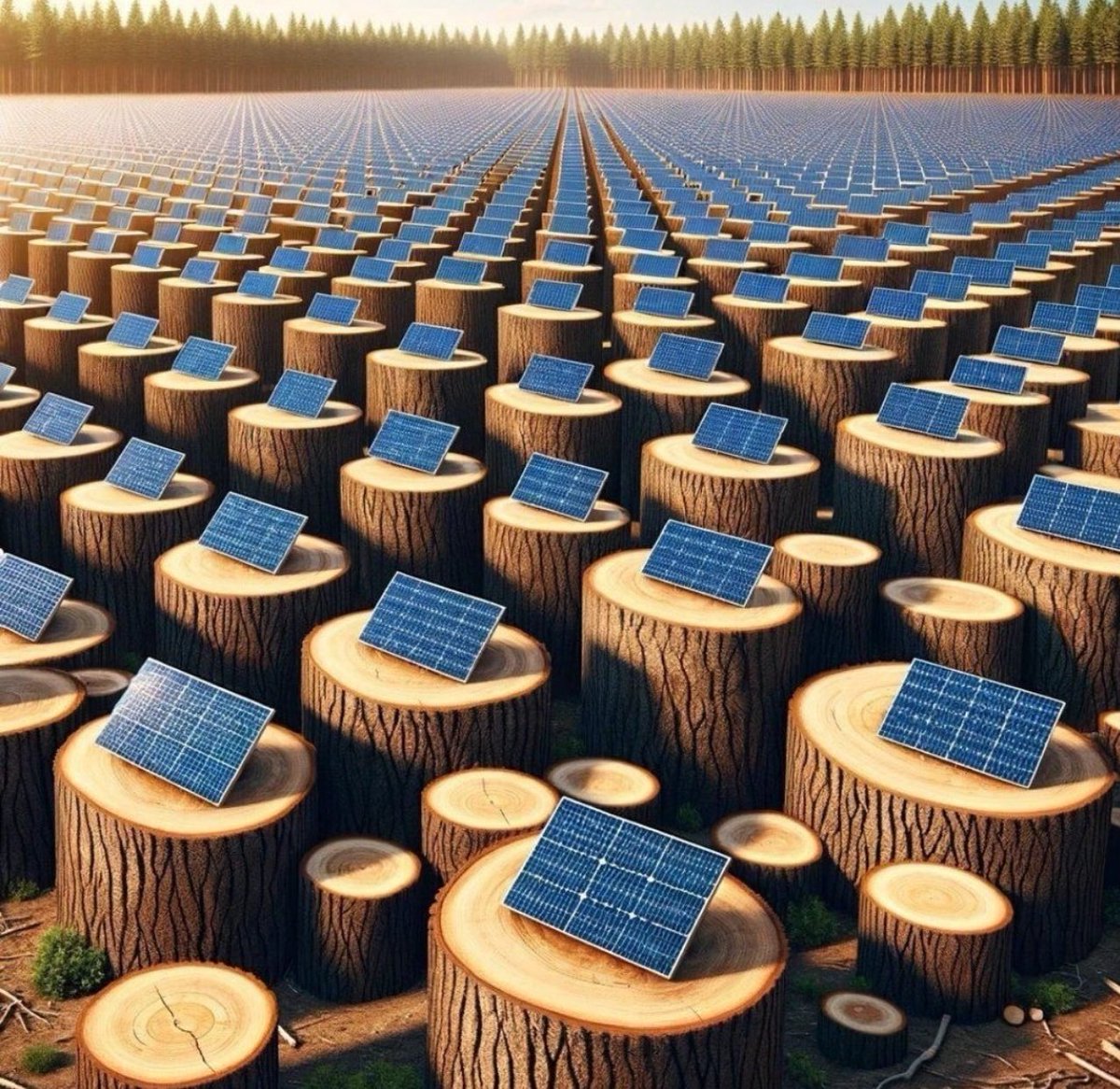 NET ZERO - Hundreds of thousands of hectares, containing millions of CO2 sucking trees all over the world, are being cut down for solar power. Climate ideology doesn’t care about scientific facts. Dissenters will be destroyed. Only the bravest will survive the purge.