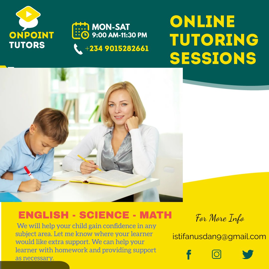 *ONPOINT TUTORS* 

Expert Online Tutoring for Academic Success

- Personalized lessons tailored to your needs
- Experienced tutors in various subjects
- Flexible scheduling to fit your busy life
- Interactive and engaging learning experiences
- Progress tracking and feedback