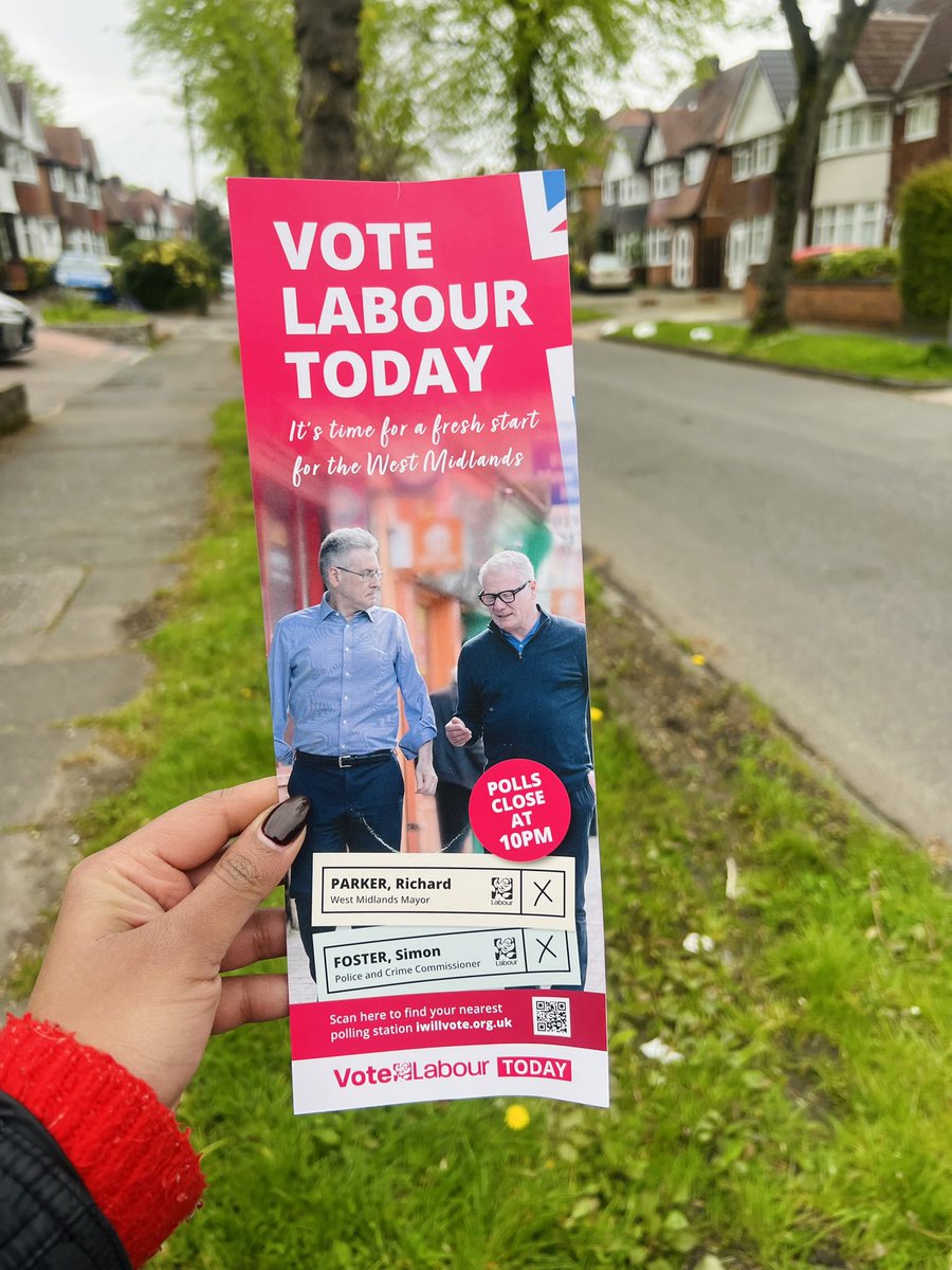 Chrishni Reshekaron (@chrishni_reshe) on Twitter photo Lovely to be out on polling day in beautiful Birmingham for West Midlands Mayoral Candidate <a href="/RichParkerLab/">Richard Parker</a> and Police & Crime Commissioner Candidate <a href="/SimonFosterPCC/">Simon Foster</a> π³οΈ
Lots of residents frustrated at current Conservative Mayor and great appetite for change in a Labour Mayor πΉ Lovely to be out on polling day in beautiful Birmingham for West Midlands Mayoral Candidate <a href="/RichParkerLab/">Richard Parker</a> and Police & Crime Commissioner Candidate <a href="/SimonFosterPCC/">Simon Foster</a> π³οΈ
Lots of residents frustrated at current Conservative Mayor and great appetite for change in a Labour Mayor πΉ
