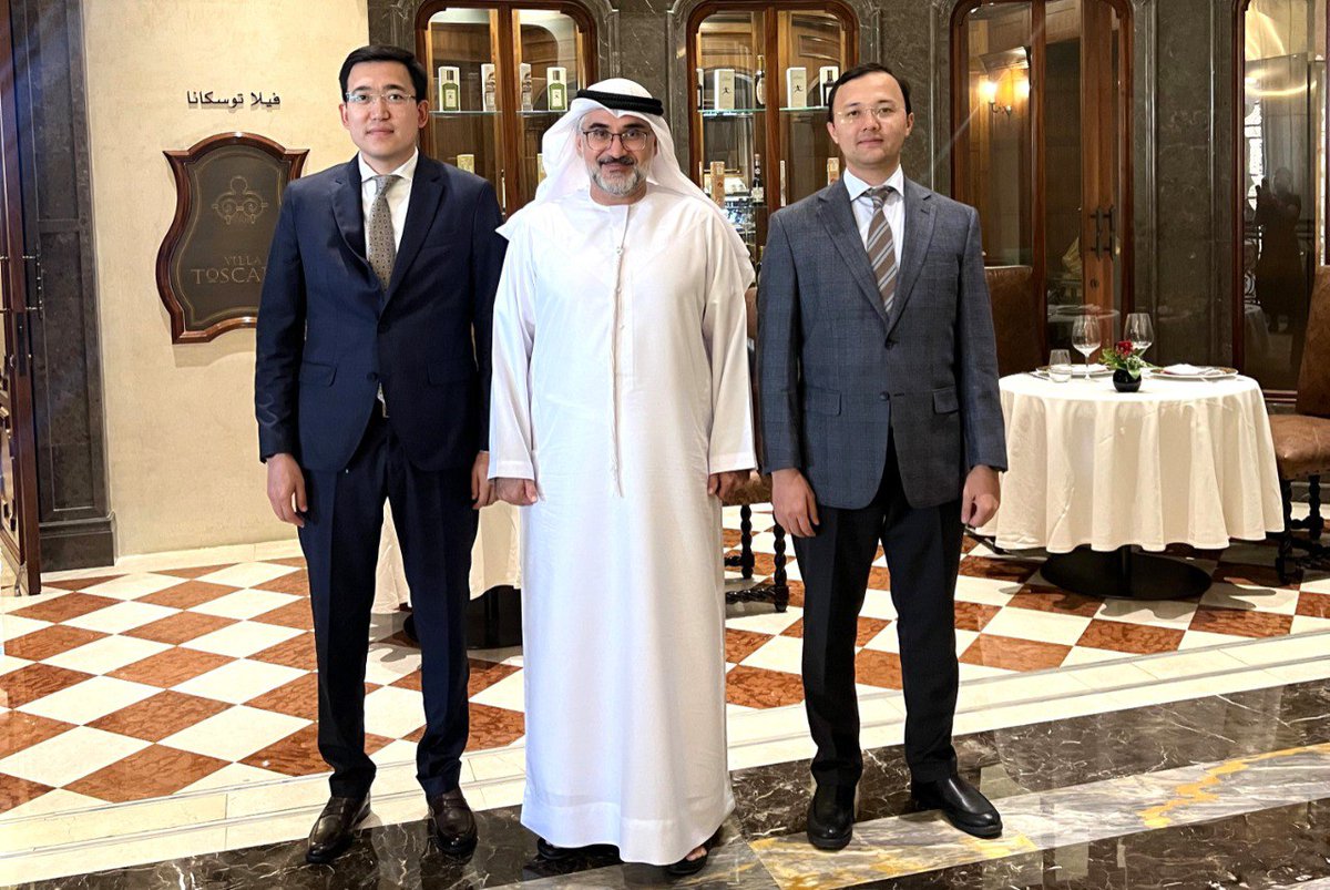 🇰🇿🇦🇪Emirati Businesses Interested in Implementing Investment Projects in Kazakhstan 🔗Learn more: invest.gov.kz/media-center/p…