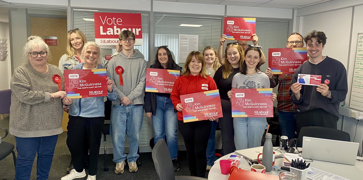 There’s a steady stream of teams busy getting out the vote for @PccJoyAllen and @KiMcGuinness in Durham. I’m so pleased I’ve been able to make a brief appearance to lend a hand. Great response on the doors so far! If you’re voting later - don’t forget your ID! #VoteLabour 🗳️🌹