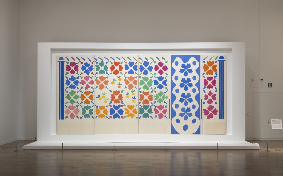＼Until 5/27!／ “Henri Matisse – Forms in Freedom” ”Flowers and Fruits” a large Cut-Out measuring over 4 x 8 meters is a must-see, on view in Japan for the first time!🌼🍊 📅This exhibition will be held only at #NACT. Don't miss this rare opportunity! #Matisse @matisse2024