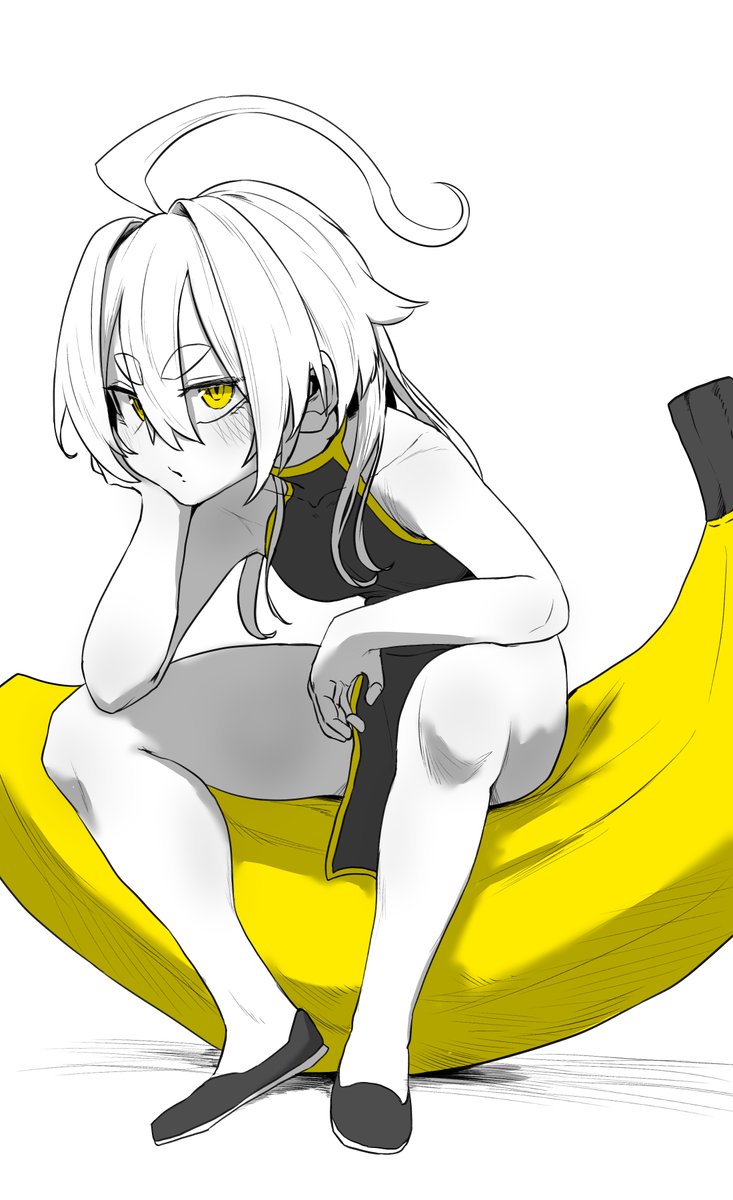 Yayoi sit on Banana
#illustration #ocart