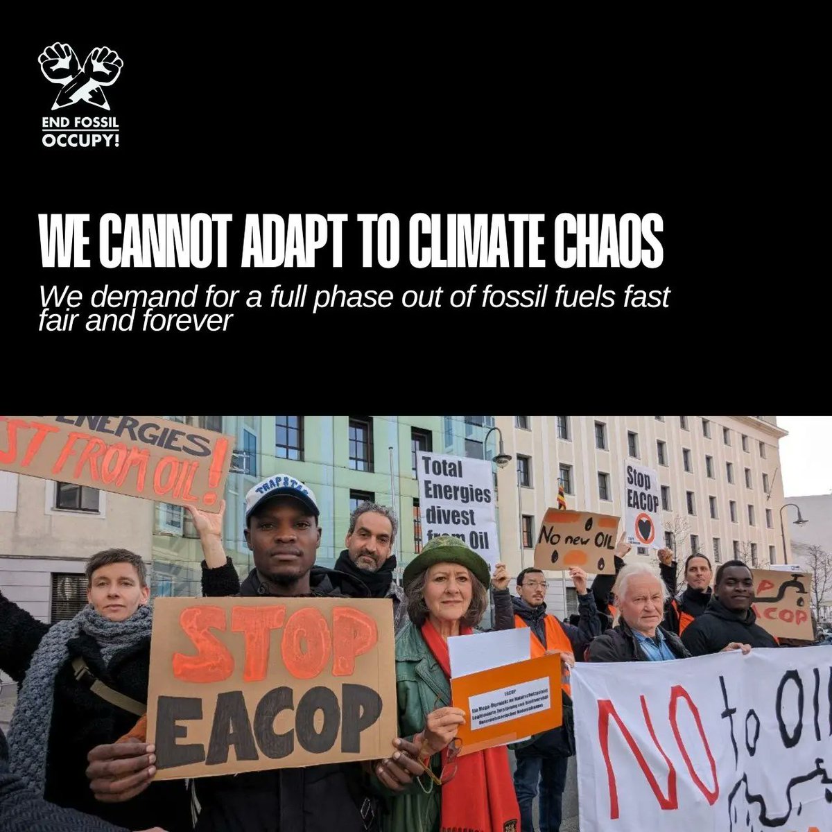 We cannot adapt to #climatechaos!!

#EndFossilFuels #WeMakeTheFuture #ClimateJusticeNow