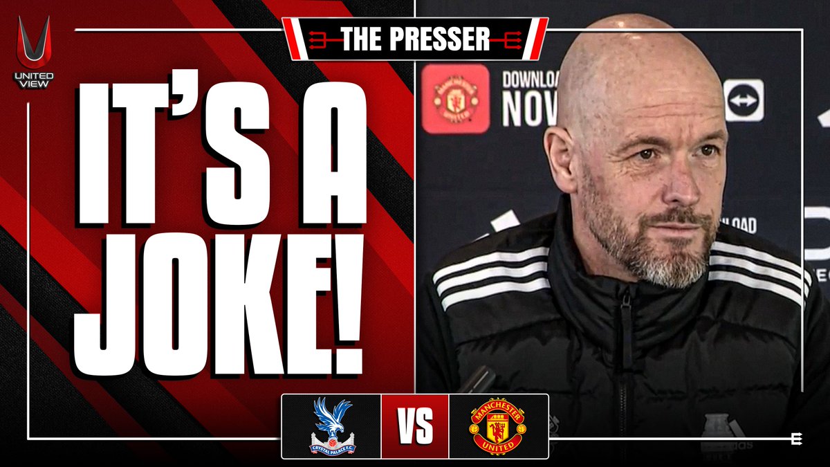 Ten Hag HITS BACK At Media Transfer REPORTS | Press Conference | Crystal Palace vs Man United @OwenUnitedView is LIVE! 👇 🎥 buff.ly/3UFeo3m #MUFC || #CRYMUN