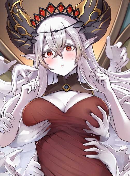 カルテシアの新規イラスト後ろの手がえっちだなと思いました 