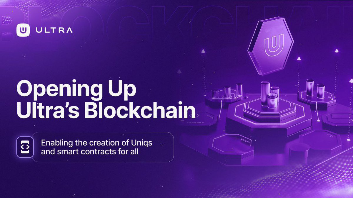 🚨The Ultra blockchain opens to the public! 🔗

- Creation of Uniqs
- Deployment of smart contracts 
- New dApps

Numerous docs for devs are available and the ecosystem on Ultra is now open for it to grow! 

(1/2) 👇

$UOS #Web3Gaming #GameOnUltra