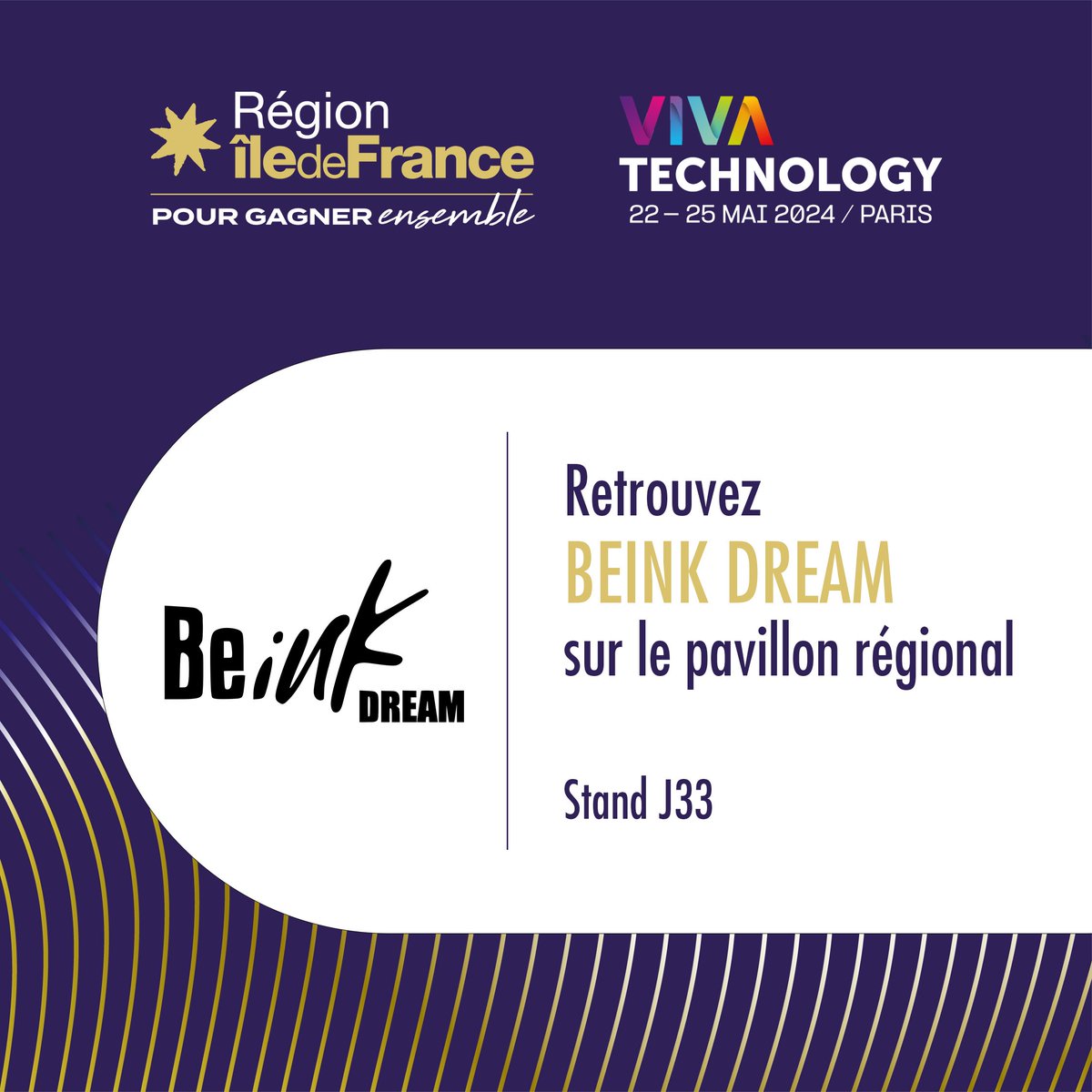 iledefrance's tweet photo. #VivaTech 🚀 | Retrouvez @BeInkDream à @VivaTech 2024 avec la #RégionIDF !

Cette start-up, soutenue par la Région, permet de mettre en images des idées et des résultats instantanément et de les faire évoluer grâce à une #IA 

📆 22 au 25/5
📍 Paris Expo Porte de Versailles (15e) https://t.co/DgxnA4ggah