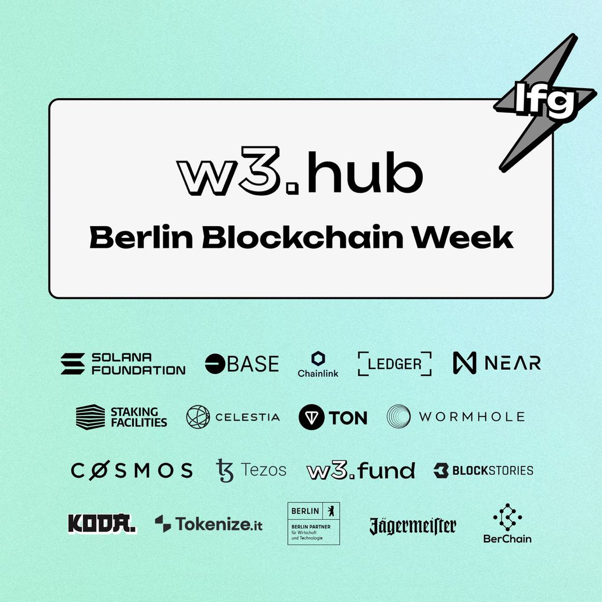 Berlin Blockchain Week 🤝 w3.hub