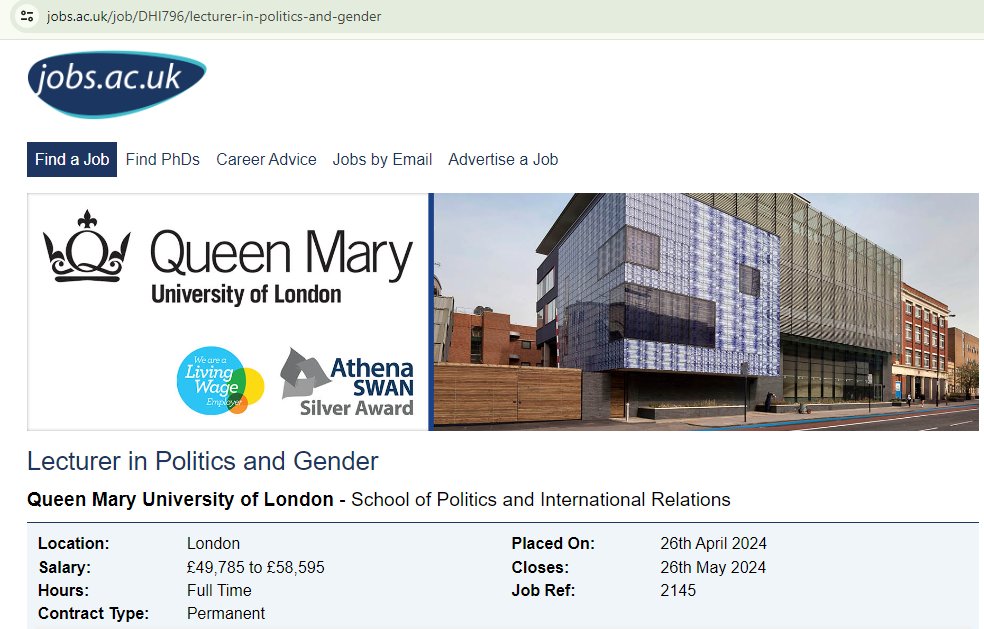 Tim Bale (@proftimbale) on Twitter photo We (<a href="/QMPoliticsIR/">Queen Mary Politics and IR</a>) have got 3 (three) posts you or someone you know might like to apply for jobs.ac.uk/job/DHI796/lec… 1/3 We (<a href="/QMPoliticsIR/">Queen Mary Politics and IR</a>) have got 3 (three) posts you or someone you know might like to apply for jobs.ac.uk/job/DHI796/lec… 1/3