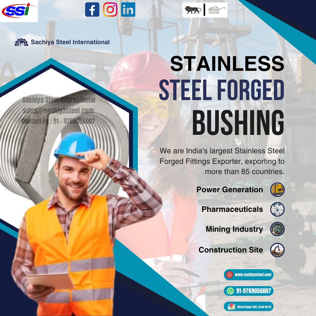 'No More Weak Links – Stainless Steel Forged Bushings are here! 🔗 💪' Connect With Sachiya Steel International On Social Media ► WEBSITE- sachiyasteel.com ► INSTAGRAM- instagram.com/sachiya_steel_… ► FACEBOOK- facebook.com/sachiyasteelin… ► LINKEDIN- linkedin.com/company/sachiy…