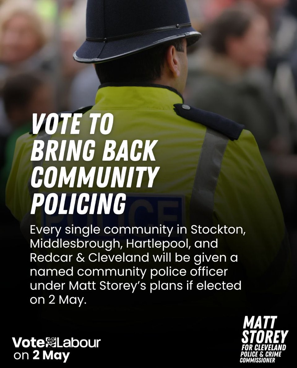 Today's the day to vote Labour to bring back community policing. 👇🏻 Remember to take your photo ID with you to the polling station and vote Labour to bring back community policing.🗳️