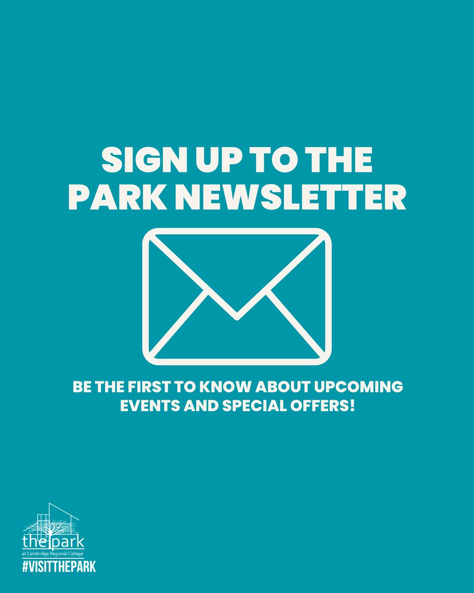 Subscribe to our monthly Park Newsletter using the link below, where you'll be the first to know about upcoming events and special offers 😀 thepark-cambridge.co.uk/contact-us/ #VisitThePark