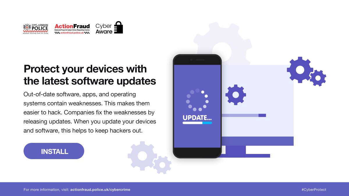 💻Is your device protected with the latest software updates? 🔗Find out how to enable automatic updates and keep your devices protected against the latest threats👇 ncsc.gov.uk/cyberaware#act… #CyberProtect