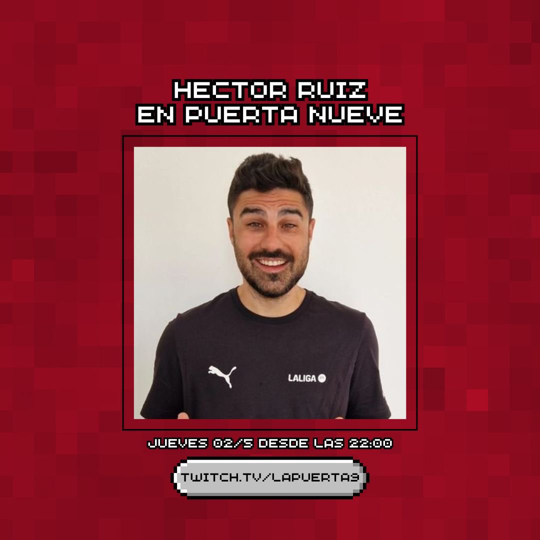 Os recordamos que esta noche tenemos una cita con <a href="/HectorRuizPardo/">Héctor Antonio Ruiz</a> para hablar de fútbol y de lo que encarte.
¿Será partidario de las smash burgers con galleta lotus por encima? A lo mejor esta noche nos enteramos. Desde las 22:00 h, en twitch.tv/lapuerta9