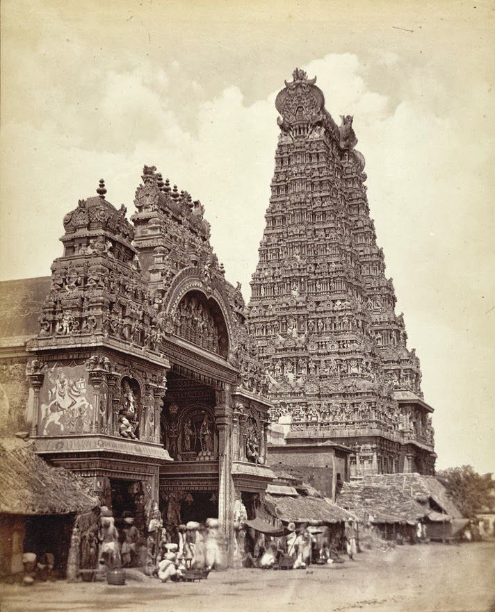 Vintage Photograph of Meenakshi Amman Kovil